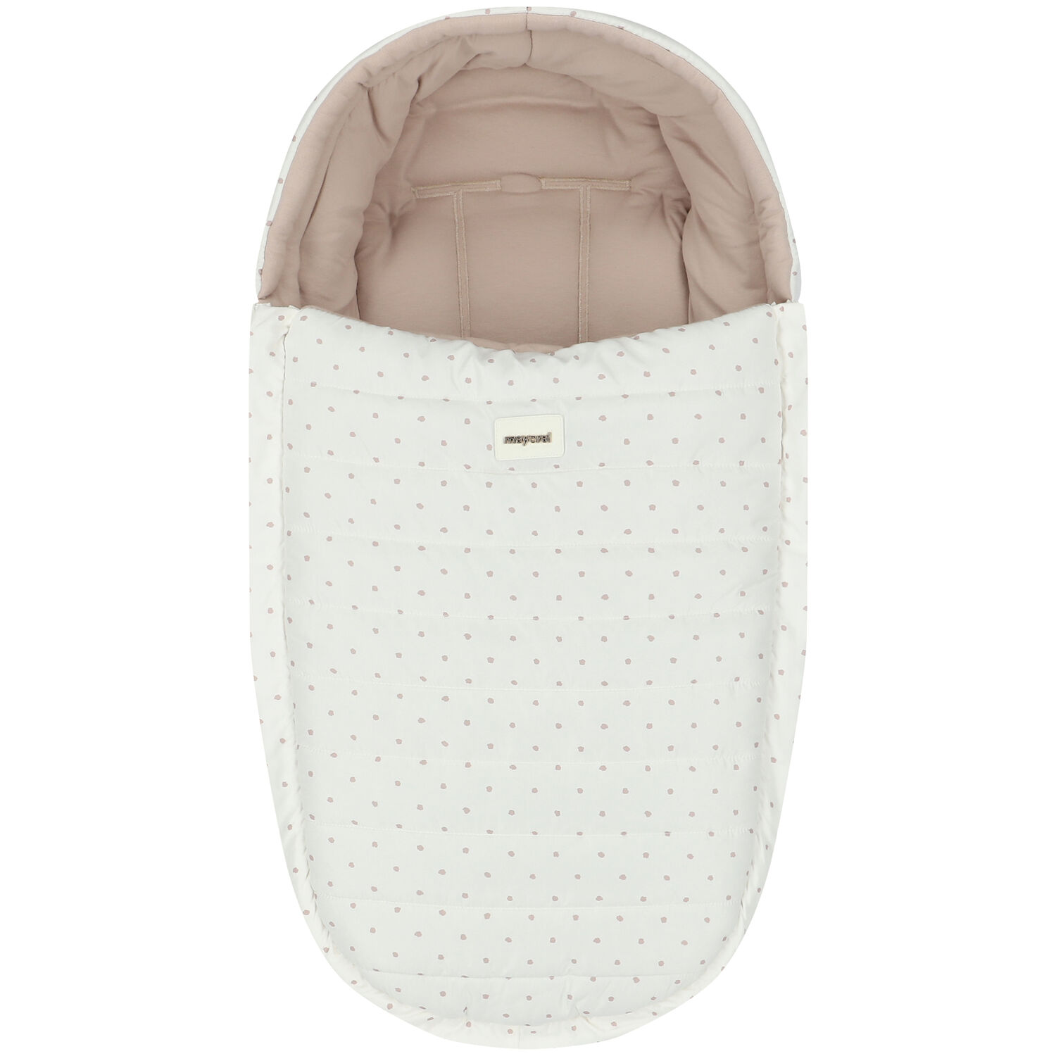 Ivory & Beige Polka Dots Baby Nest, 3, hi-res image number null